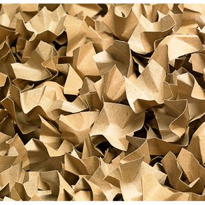 progress Verpackungschips Paperfill, 400 Liter, Papierpolsterchips mit 160g/m², braun