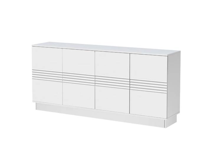 Buffet avec 4 portes blanc