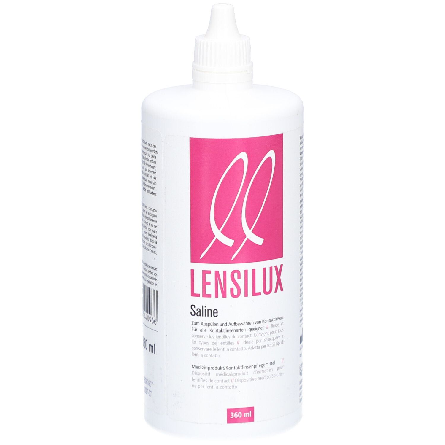 Lensilux Saline Kochsalzlösung (neu) Fl 360 ml Lösung