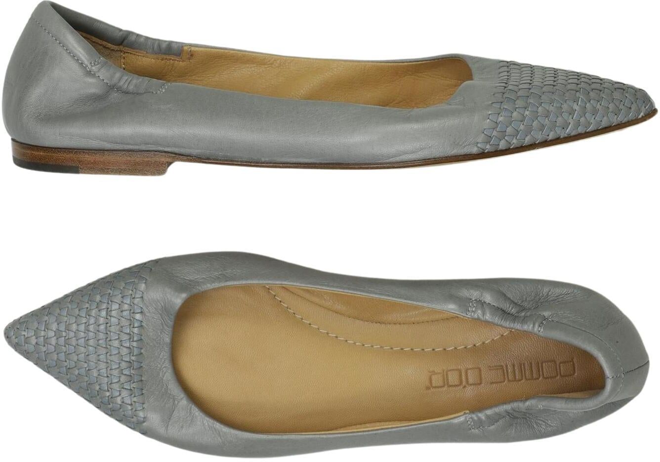 Pomme DOR Damen Ballerina, Grau, Gr. EU 37, Leder - Second Hand