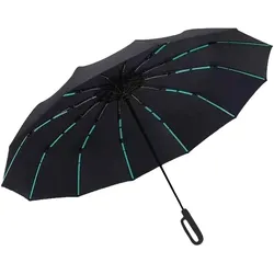 Antonio Reflektierender Regenschirm - Black