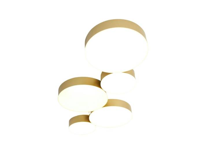 Plafonnier en métal et pvc doré 53 cm
