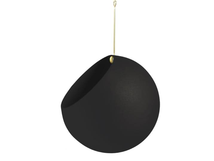 AYTM - Globe Hängeblumentopf, Ø 21 cm, schwarz