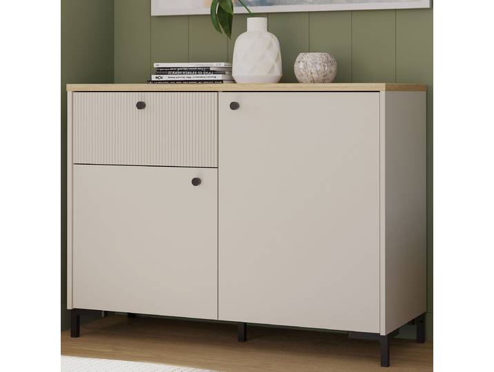 Commode 103 x 79 x 42cm Beige/Marron