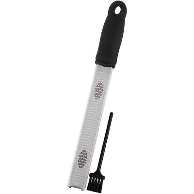 Zitronenschaber BUDDY'S "Buddy´s Blades", grau (schwarz, edelstahlfarben), B:2,5cm H:32cm L:3,2cm, Edelstahl, Kunststoff, Küchenschneider, schmale Premium Reibe, Parmesanreibe, Ingwerreibe, Zestenreibe u.v.m.