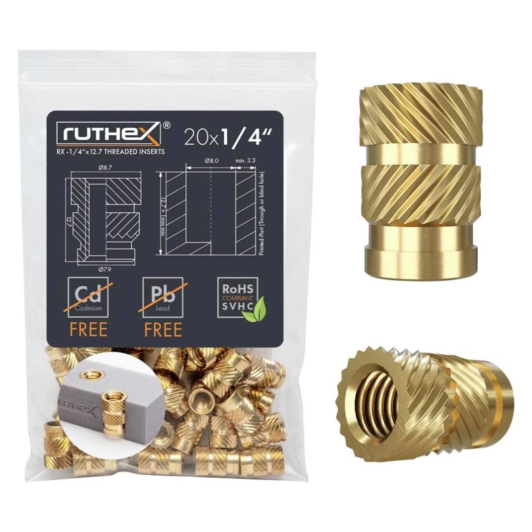 Ruthex Gewindeeinsatz RX-1/4"-20x12.7 GE-1/4x127-001 (GE-1/4x127-001)