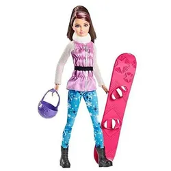 Barbie Winterskipper mit Snowboard