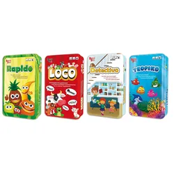 Piatnik Rätsel und Memo-Spielepaket (Rapido, Loco, Tropiko, Detectivo)