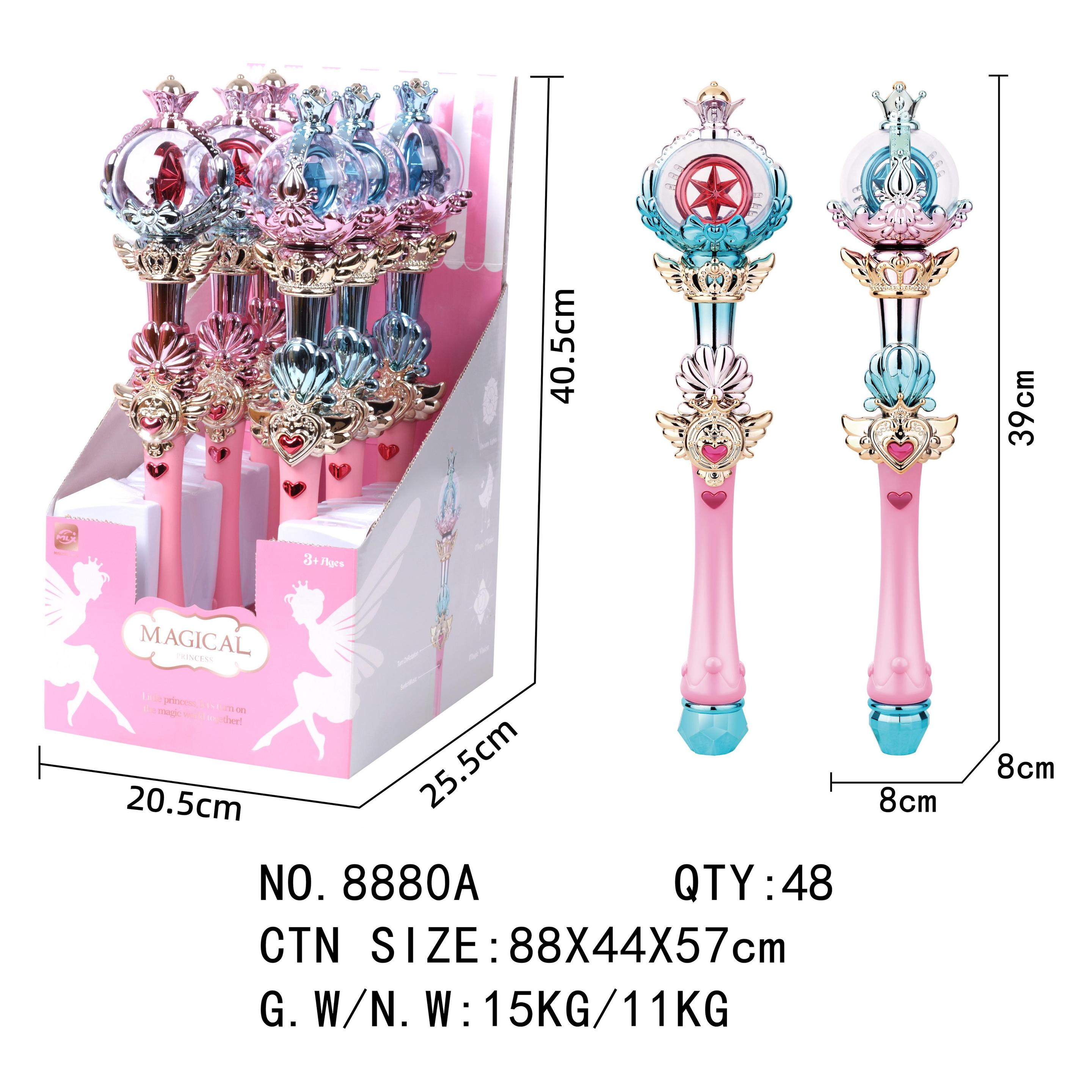 Sea&Sun Flashing Magic Stick w. Light & Music 6pcs Display (8880A) (8880A)