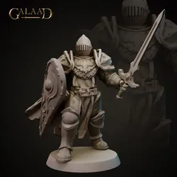 Knight Sword and Shield - Modular Head von Galaad Miniatures aus Knights Release - Modular Heads