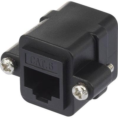 Renkforce RJ45 Netzwerk Adapter CAT 6 [1x RJ45-Buchse - 1x RJ45-Buchse] Schwarz