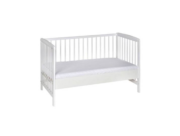 Schardt Beistellbett Beistellbett Micky weiß 60x120 cm, weiß, stufenlos höhenverstellbar, 3 Schlupfstäbe