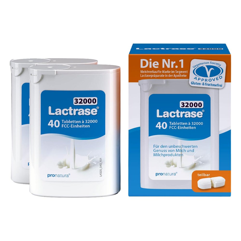 Pro Natura Gesellschaft für gesunde Ernährung mbH Lactrase 32.000 Fcc Tabletten Teilbar Im Spender 18707817