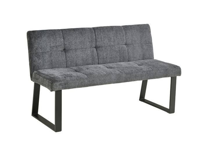 Sitzbank Dunkelgrau Rico B: 140 cm