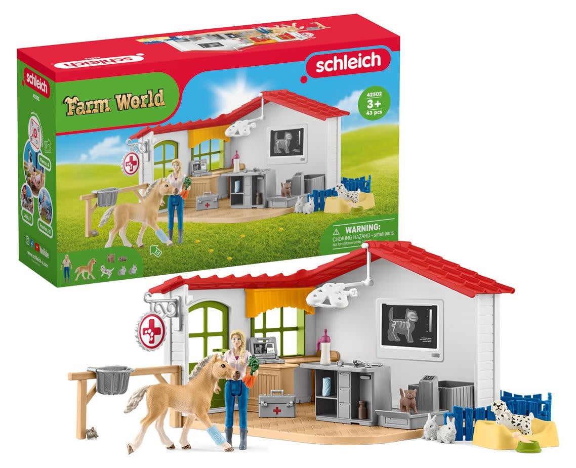 Schleich Farm World 42502 Dierenarts praktijk met huisdieren