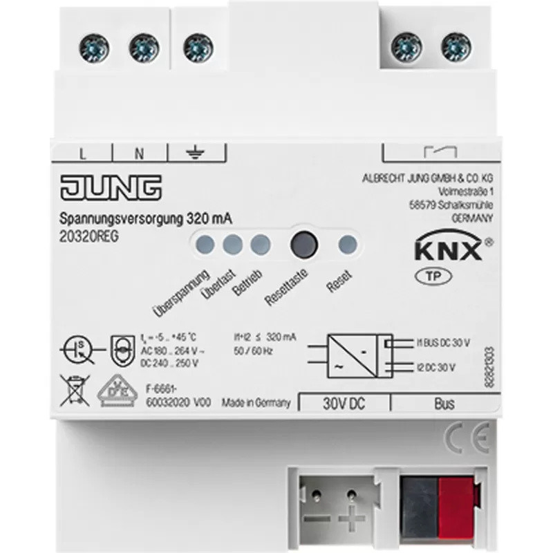 Jung KNX voeding type 20320REG 320mA