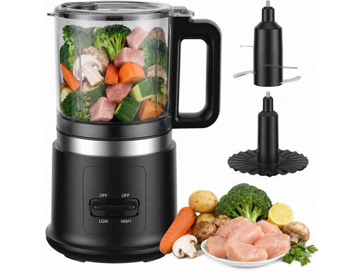 XEOOCE Küchenmaschine, 400 W, 0,95 l Schüssel, Multifunktionale Nutzung