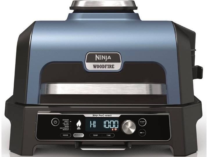 NINJA Tischgrill Woodfire Pro Connect XL OG901EU, 1700 W, Elektrischer Outdoor Grill & Smoker