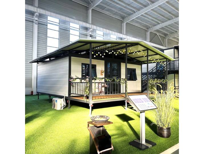 Maison conteneur portable pour familles, maison modulaire miniature, villas préfabriquées, maison conteneur de luxe, villa 20 pieds 40 pieds pour l'Espagne