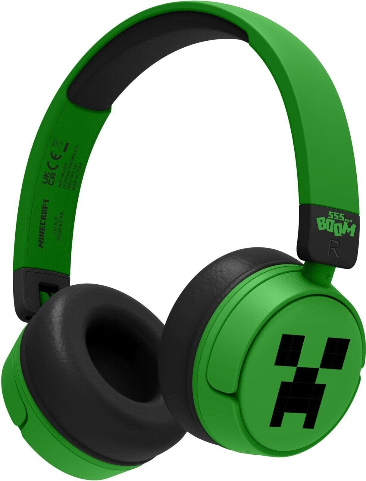 Minecraft Draadloze Over-ear Kinderhoofdtelefoon met Volumebeperking 85 dB/95 dB