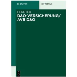 D&O-Versicherung/AVB D&O, Fachbücher von Fabian Herdter