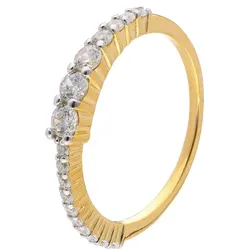 trendor 68470 Damenring Gold 333/8K Zirkonia-Ring, 52/16,6