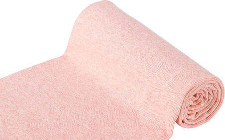 Rippen-Bündchenstoff "Comfort", rosa-melange