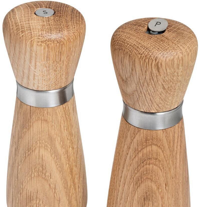 Gewürzmühle "Crush Grind Kyoto 17 cm", braun, H:17cm, Küchenmühlen, Gewürzmühle, Holzart: Eiche, Herkunftsland: USA braun Einheitsgröße