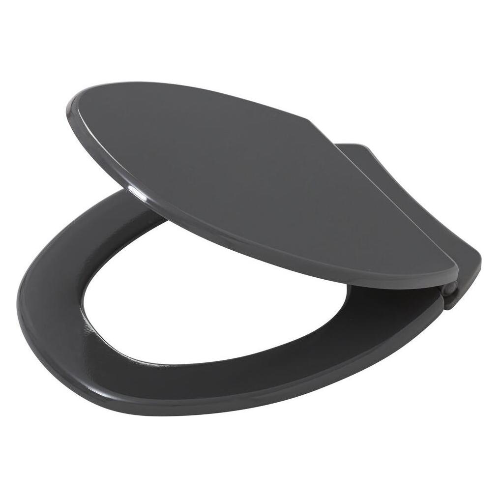 Tiger Tenino Toilet seat with lid MDF Grey (68934831)