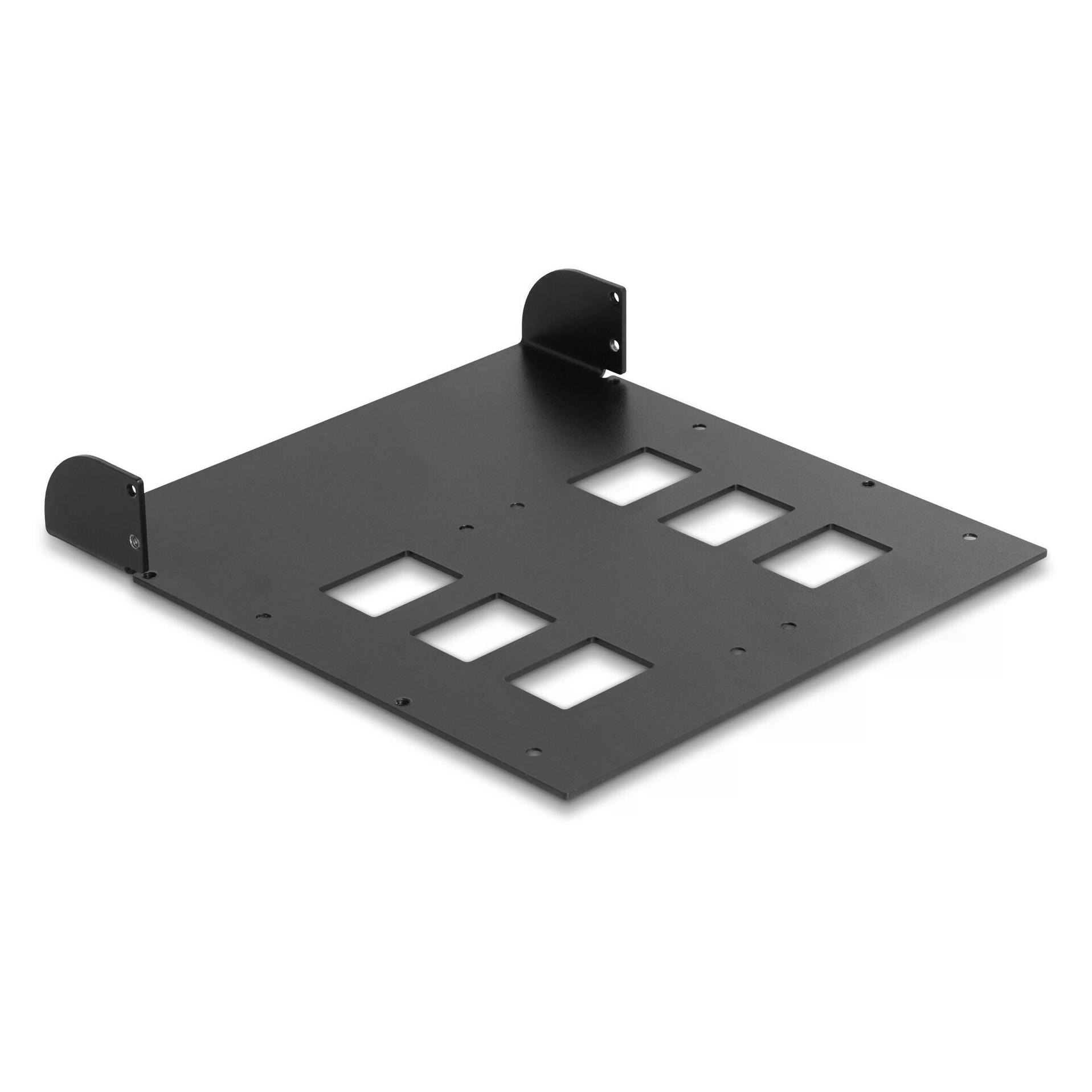 Delock 5.25? Metall Einbaurahmen für 2 x Wechselrahmen 47011 / 47005 (18003)