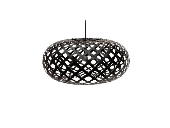 Kina Pendelleuchte Ø 80 cm Schwarz - David Trubridge - Wohnzimmer - Bambus