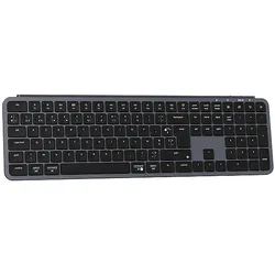 KEYCHRON B6 Pro - Ultra Slim Kabellose Full Size, Mac/Win/Linux, deutsches Layout, Tastatur, Mechanisch, kabelgebunden und kabellos, Space Grau