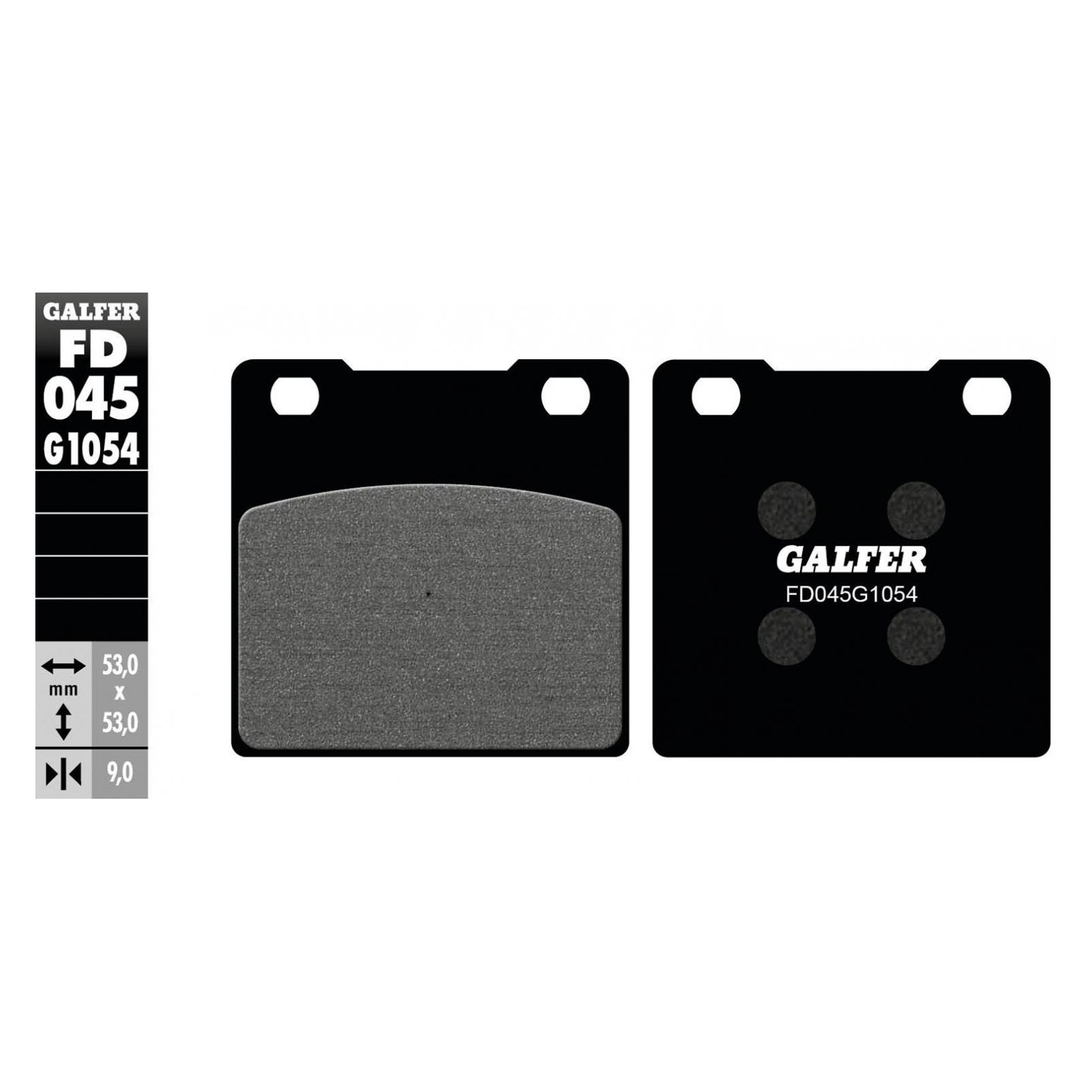 Galfer Bike Galfer Bremsbelag FD045 Organisch FD045-G1054 KBA FD045-G1054 8400160000452 (Organisch (Resin)) (FD045-G1054)