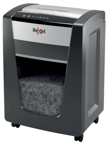 Rexel Momentum M515 Aktenvernichter 15 Blatt Mikroschnitt 2 x 15mm P-5 30l Vernichtet auch Heftklammern, Büroklammern