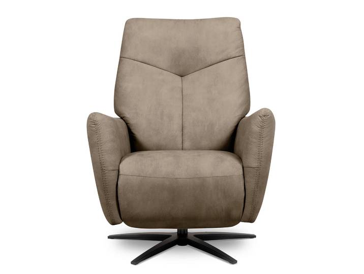 Livetastic Relaxsessel, Graubraun, Metall, 76x107x88 cm, integrierter Akku, USB-Anschluss, USB-C-Anschluss, Sitzfläche 360° drehbar, Wohnzimmer, Sessel, Relaxsessel