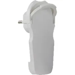 Schutzkontaktflachstecker weiß - weiß