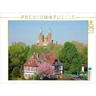 CALVENDO Puzzle Blick auf den Kaiserdom in Speyer am Rhein | 1000 Teile Lege-Größe 64x48cm Foto-Puzzle für glückliche Stunden