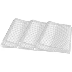 Intirilife 6x Kühlschrankmatten Anti-Bakteriell in Transparente - 45 x 30 cm - Rutschfeste Schubladen Matte Einsatz für Kühlschrank
