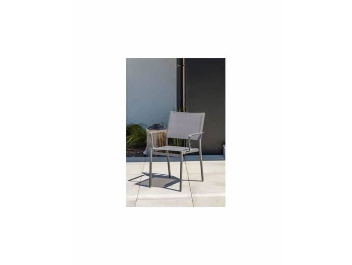 Fauteuil de Jardin Empilable  Stockholm  84cm Gris Anthracite