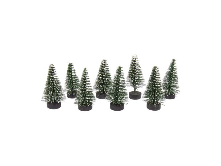 Deko-Tannenbaum beschneit, 5cm, grün, PVC-Box 8Stück