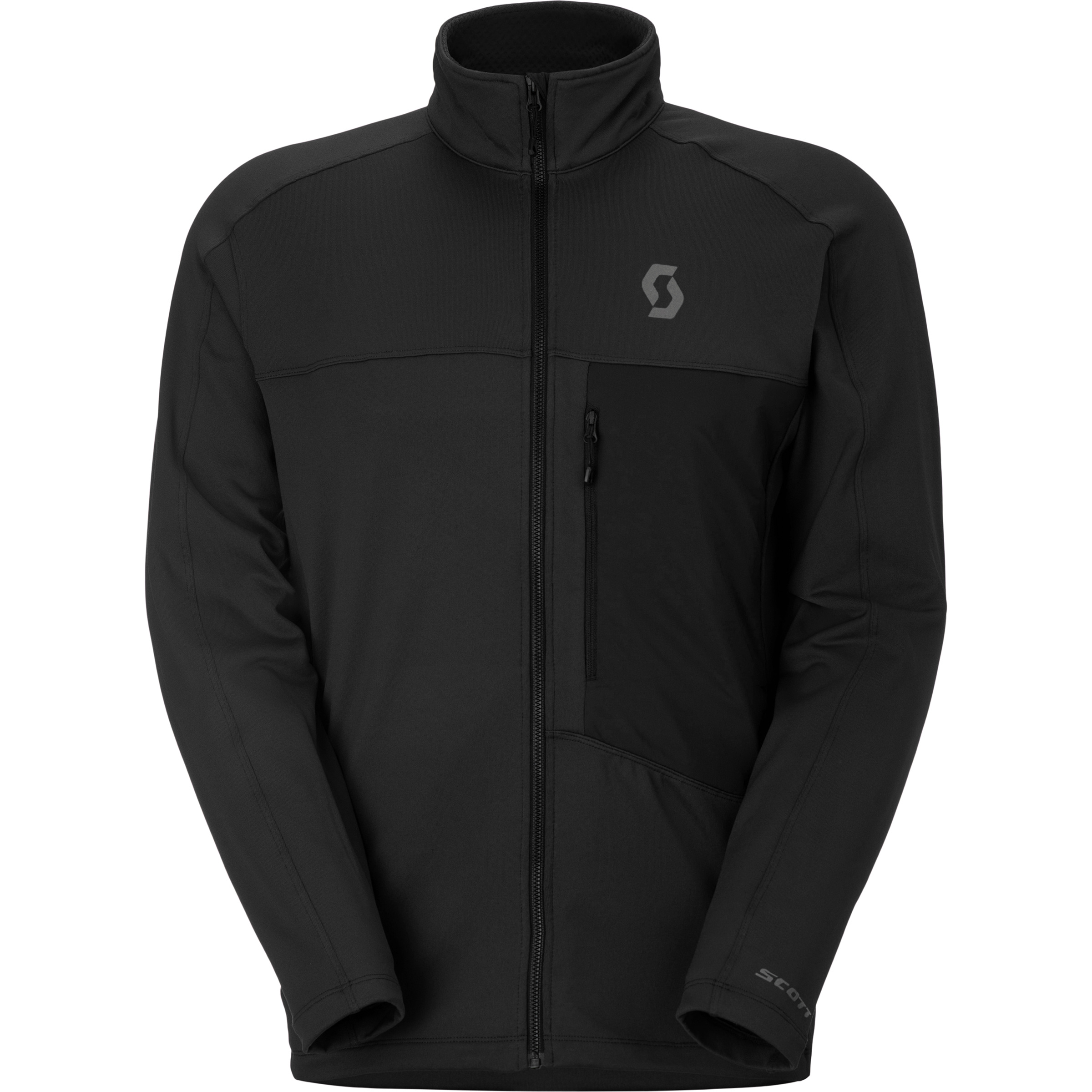 Scott Defined Mid Herren Fleecejacke schwarz Größe S Trekking Elastisch