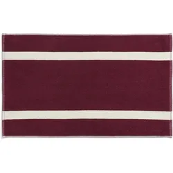 HAY, Badteppich, - Stripe Bath Mat - W50 x L80 cm - Burgundy (80 x 50 cm)