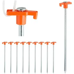 Relaxdays 50 x Felsbodenhering orange Orange,Silber