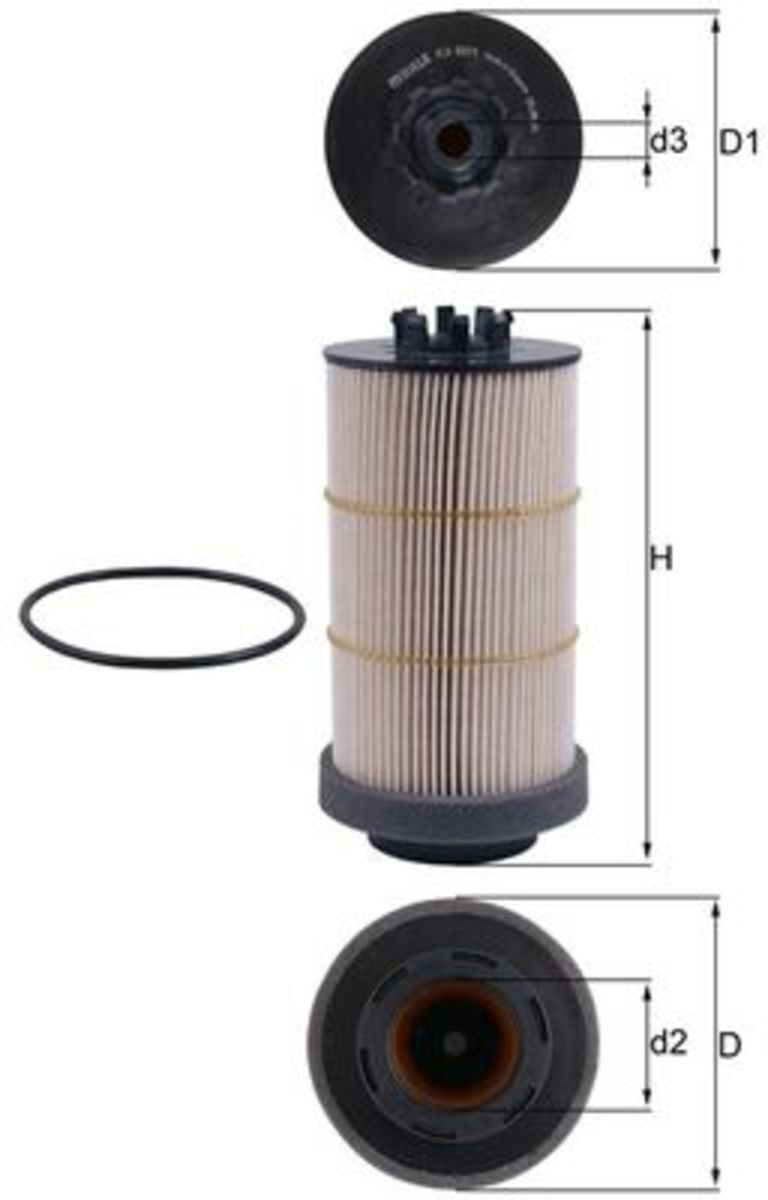 Kraftstofffilter MAHLE KX 80/1D
