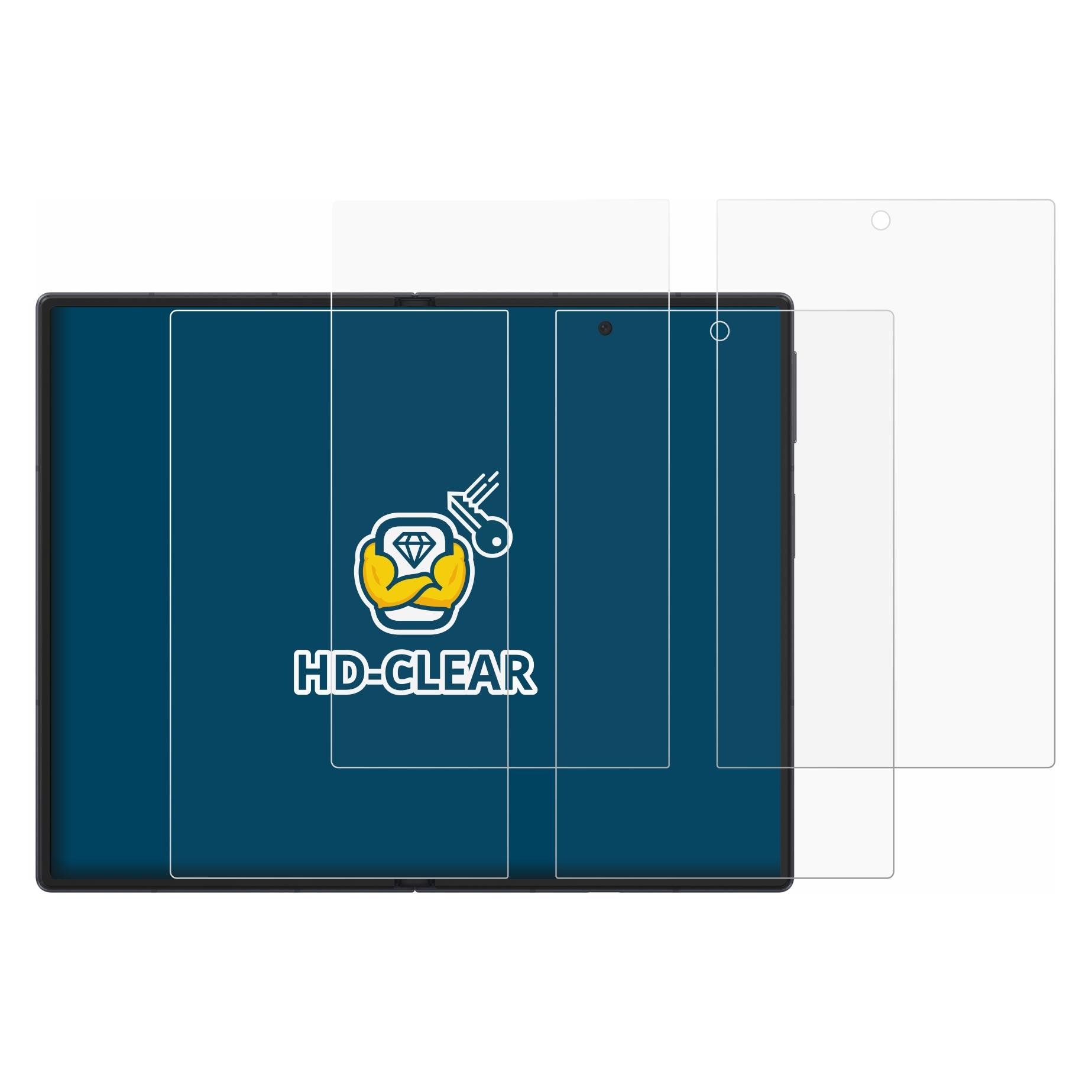 Brotect Schutzfolie für Samsung Galaxy Z Fold 8 (Inneres Display) Displayschutz Displayschutzfolie Folie (2 Stk., Samsung Galaxy Z Fold8) (1864249)