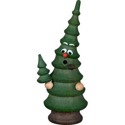 Räuchermännchen SAICO ORIGINAL "Räucherbaum "Sturmficht'l", grün, Räucherdeko, Hohe 15cm