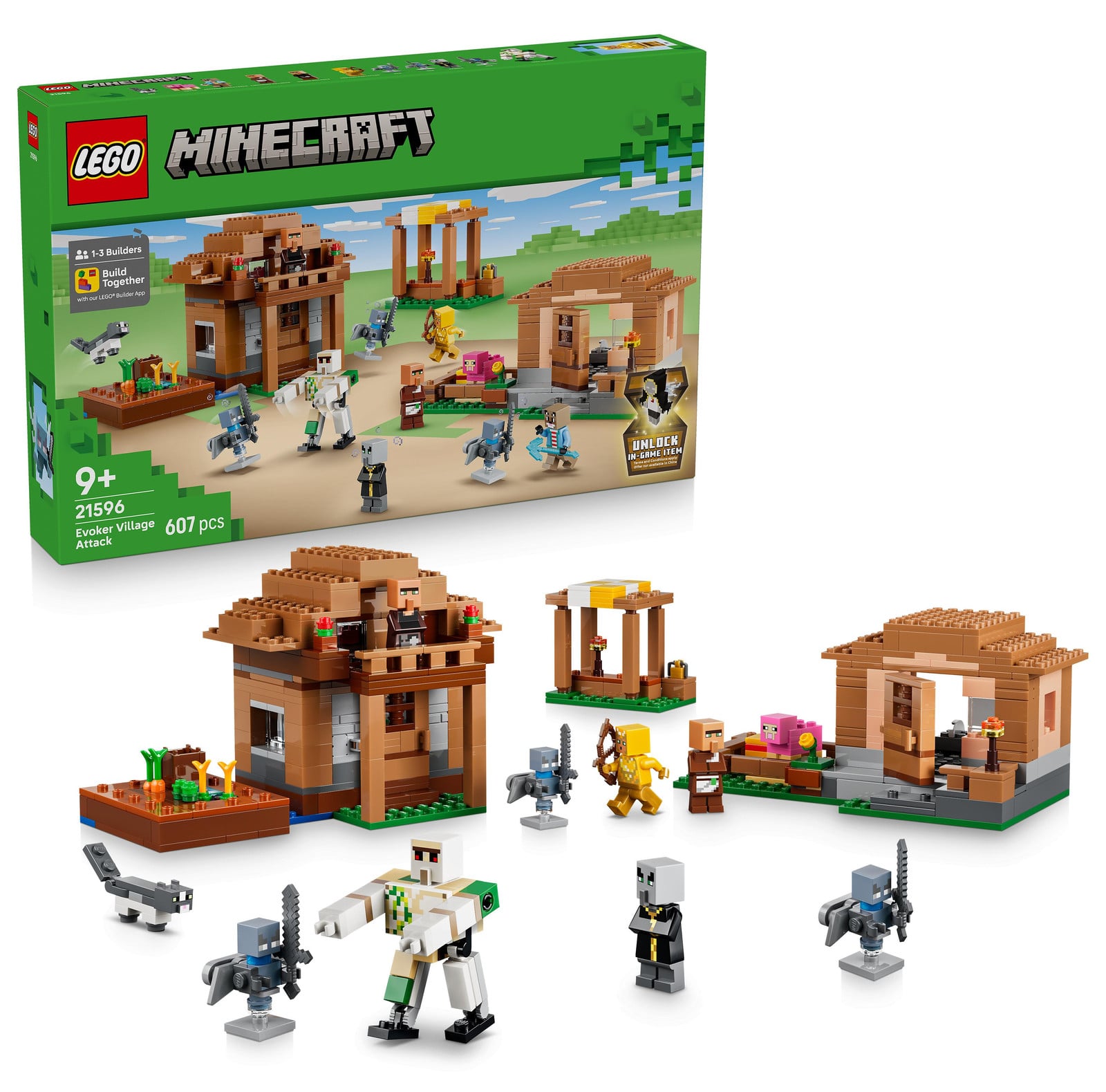 Lego Aanval van de Beschworeners op het dorp