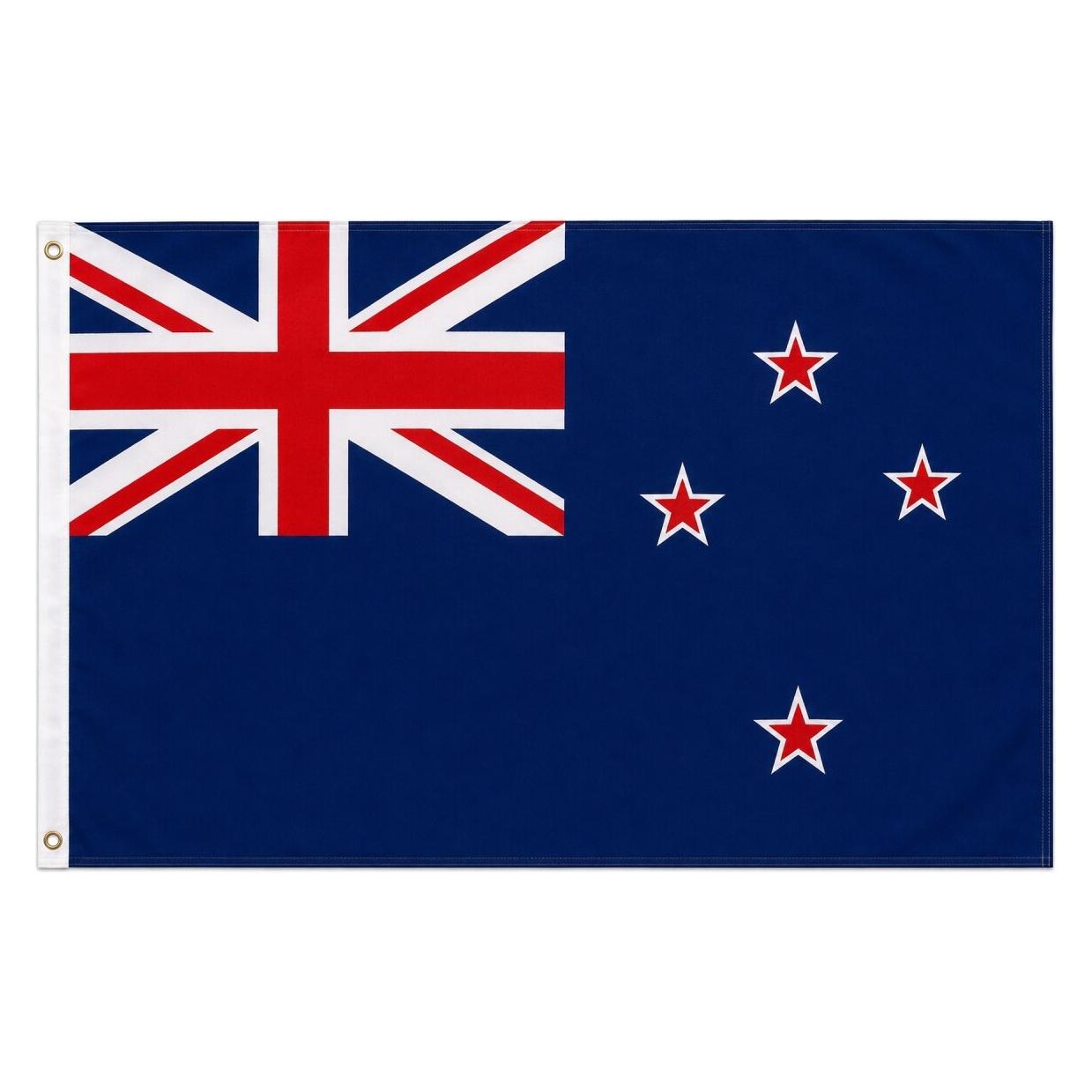 trends4cents XXL Flagge Neuseeland 250 x 150 cm Fahne mit 3 Ösen 100g/m² Stoffgewicht Hissflagge (150 x 250 cm) (32205742)
