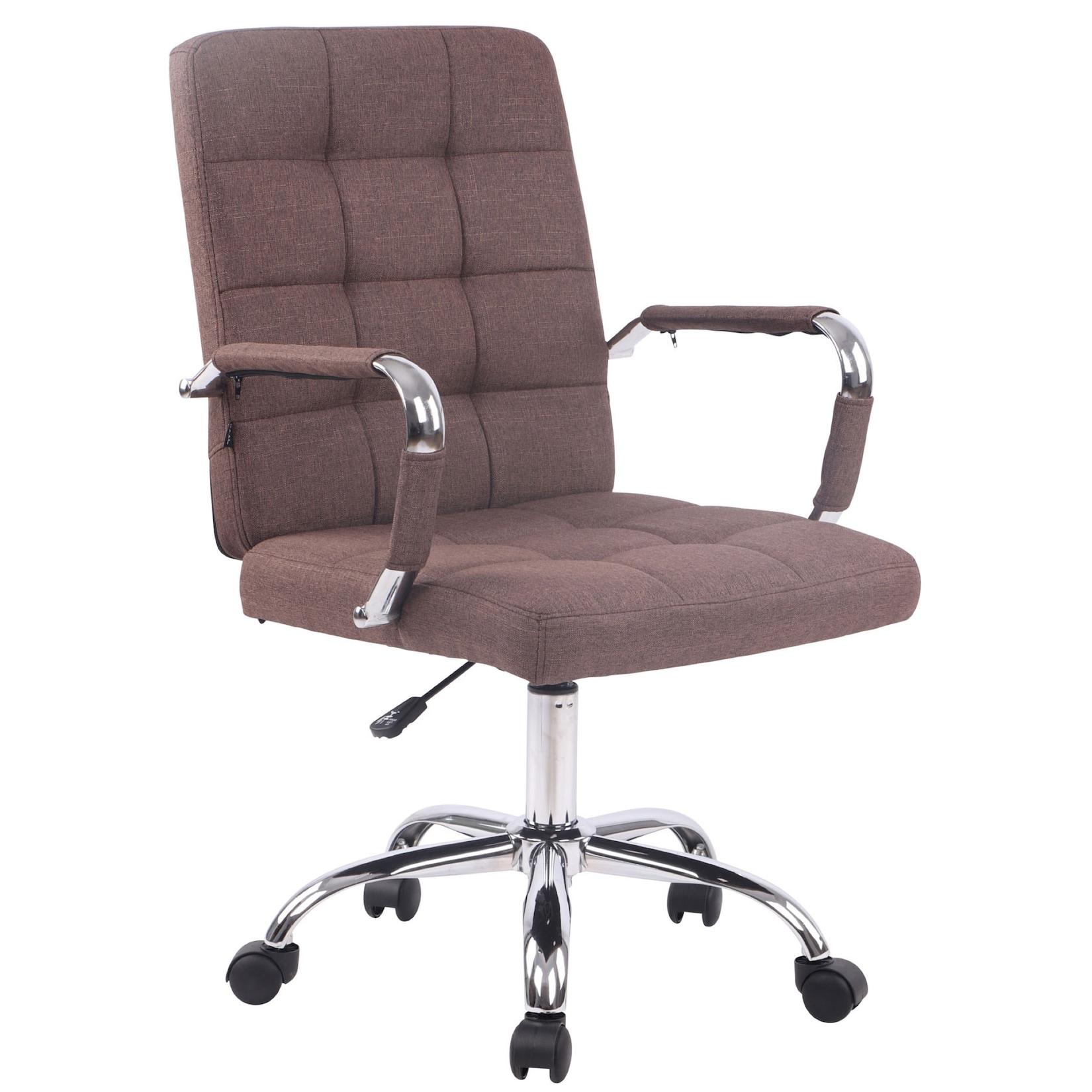 TPFLiving Bürostuhl Deal V1 Stoff Grau