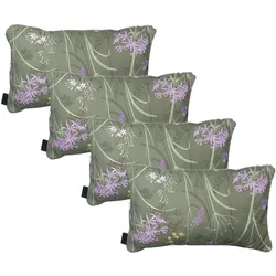 Natura Punto, Dekokissen, Deko-Kissen Outdoor, Blumenmuster, 4er-Set (30 x 50 cm)